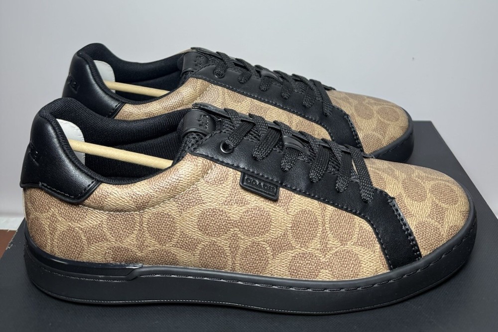 Coach Мужская Lowline подпись низкий верхний CG999 TN/BK - США размер 10.5D-NIB