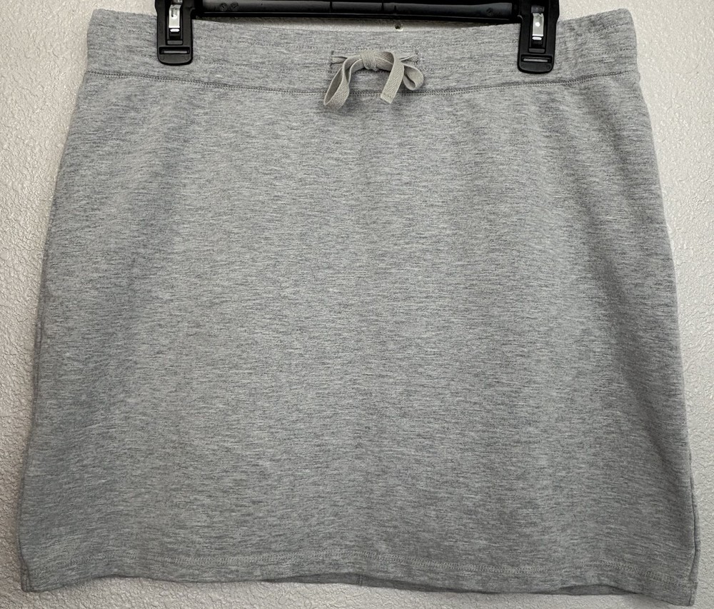 J Jill Women’s Skirt Petite Medium Drawstring Cotton Stretch Mini Preppy Beach