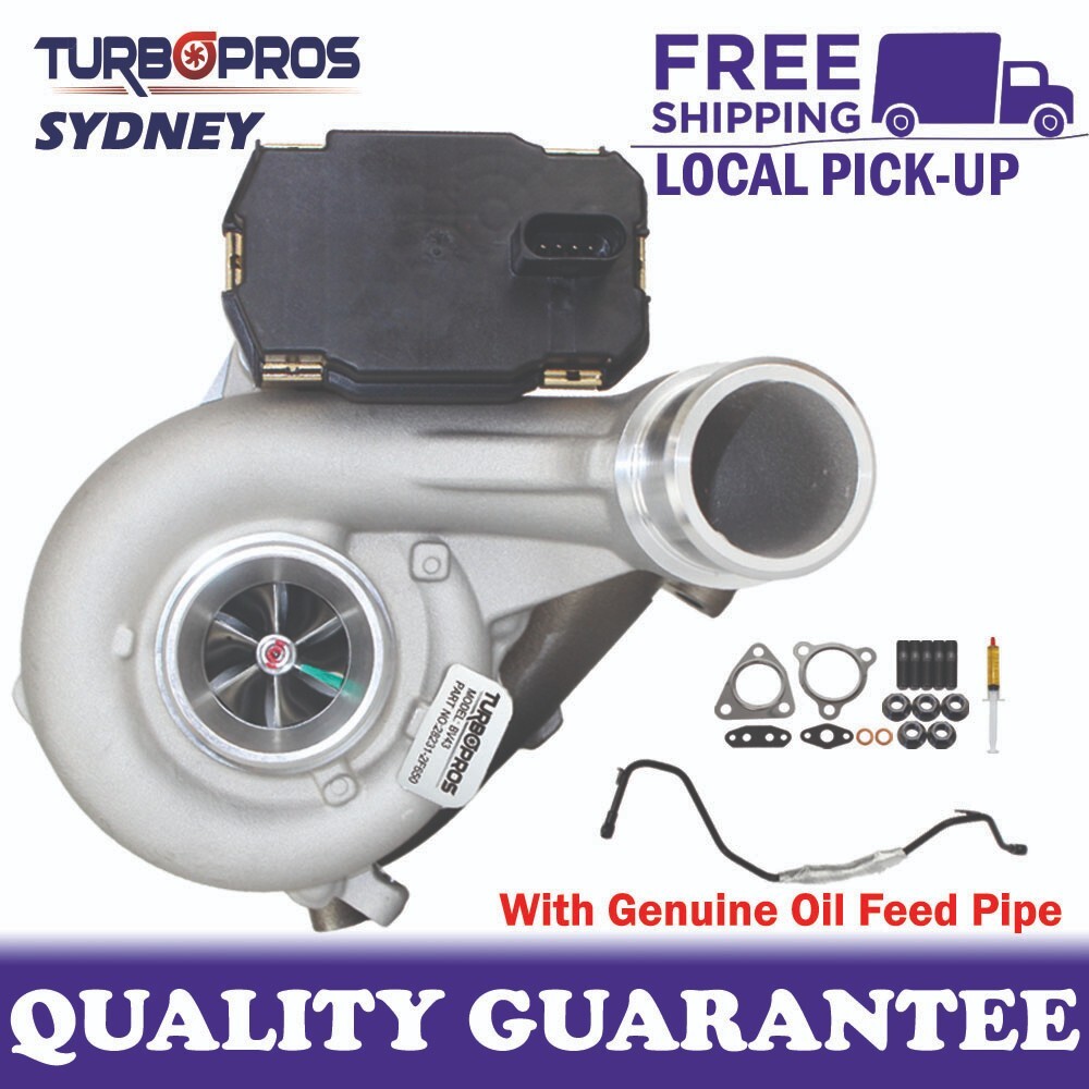 Upgrade Billet Turbo+Genuine Oil Feed Pipe For Hyundai Santa Fe D4HB 2.2L 2014-