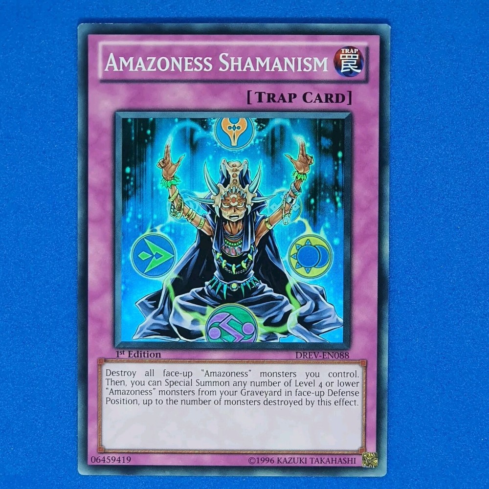 Amazoness Shamanism Yu-Gi-Oh Card DREV-EN088 Super Rare 1st Edition