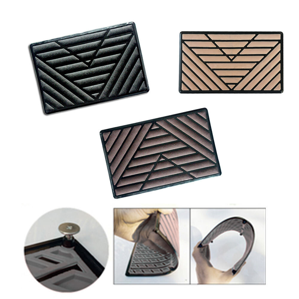 Car Carpet Pad Foot Mat Pedal Patch Cover 25x15cm Car Foot Pad Car Mat Black PVC