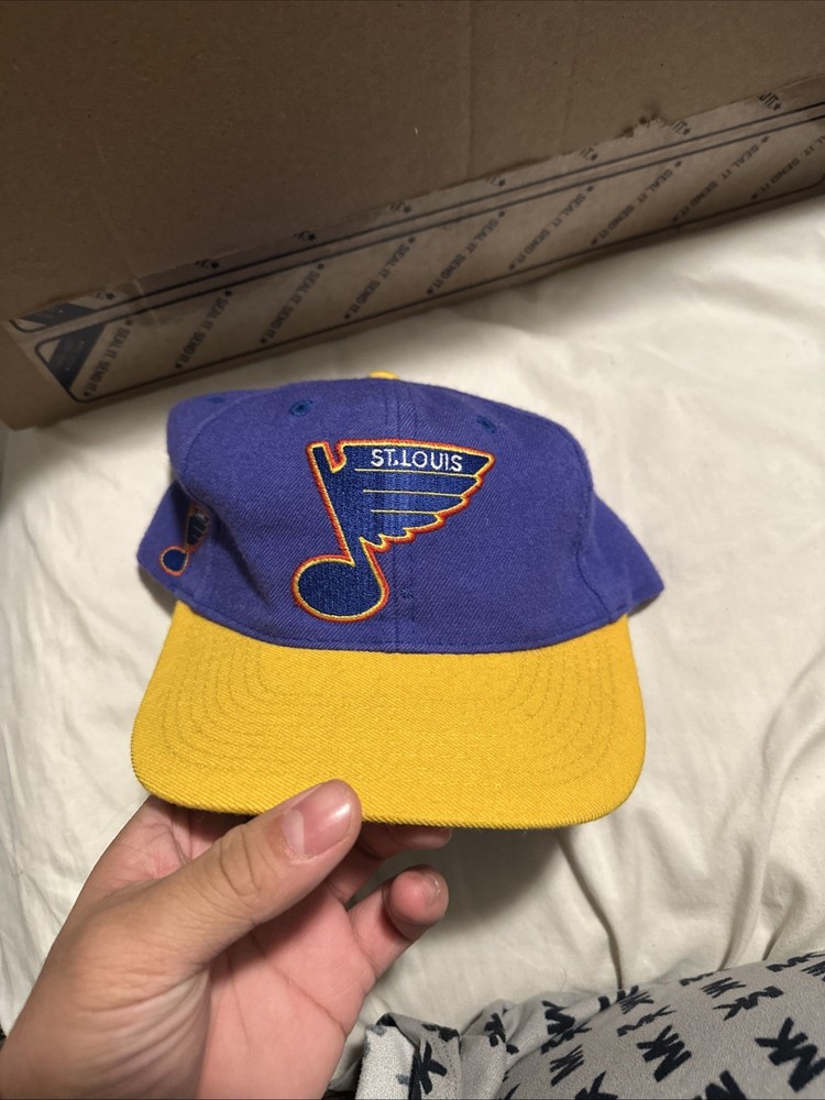 St. Louis Blues Blockheads Bheads American Needle Hat Snapback Cap Vintage NHL