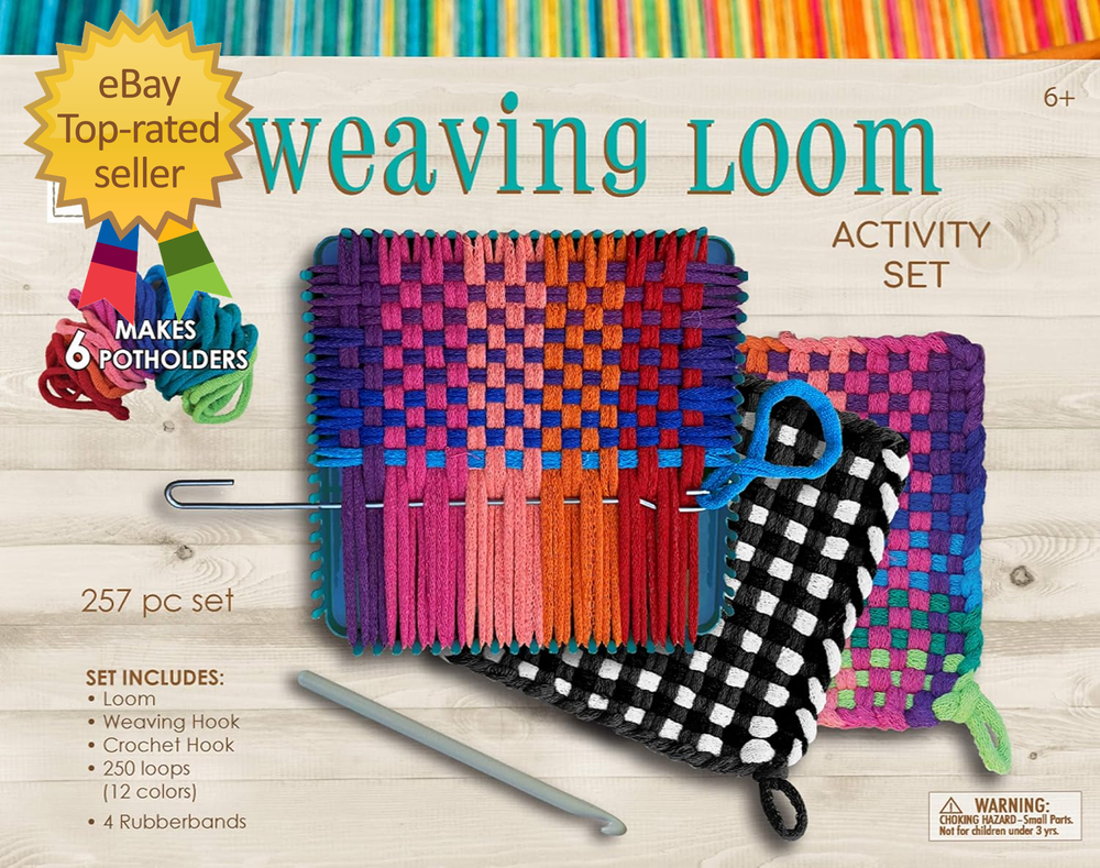 Kids DIY Weaving Loom Kit for Making Colorful Potholders