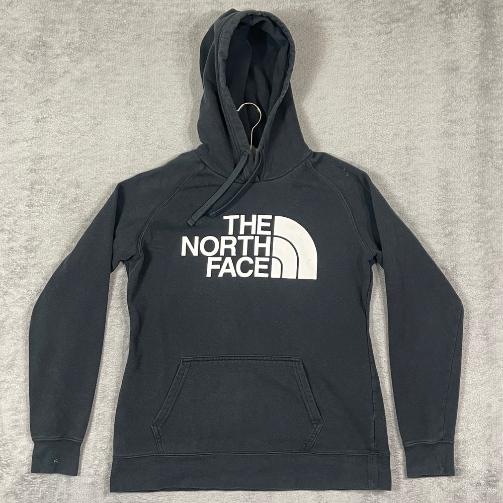 The North Face Hoodie Womens Size M Black Graphic Pullover Sweatshirt Medium