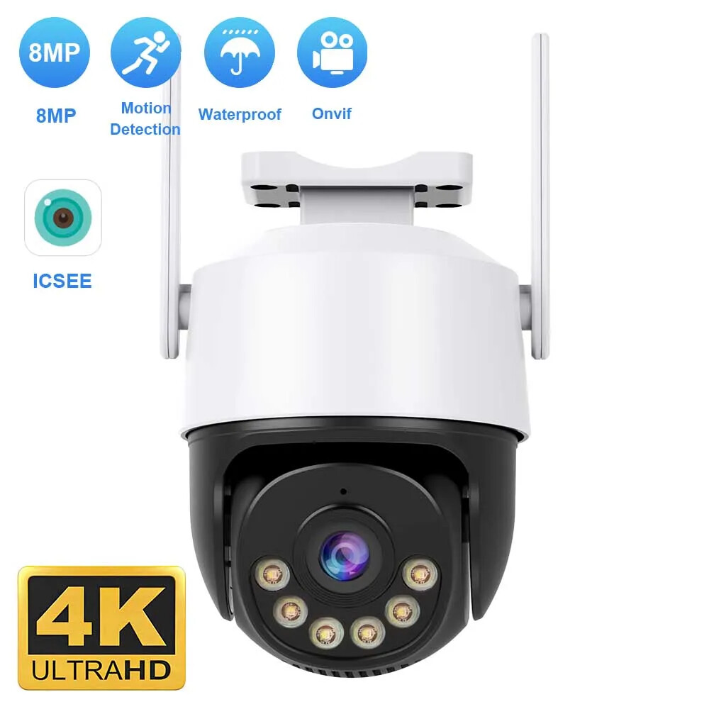 8MP 4K IP Camera 5MP Speed Dome Auto Tracking PTZ Camera Smart Wireless WIFI