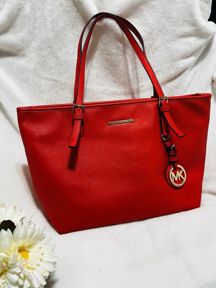 Michael Kors Women's Bag Jet Set Travel Tote Shoulder Handbag purse preowned