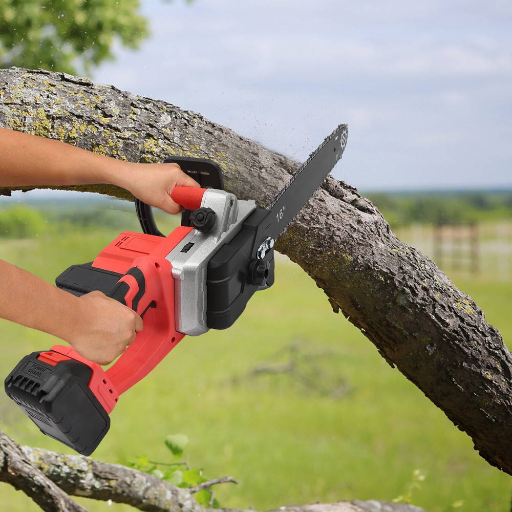 Brushless Chainsaw Battery Operated Chainsaw for Wood Cutting & Trimming 16 Inch