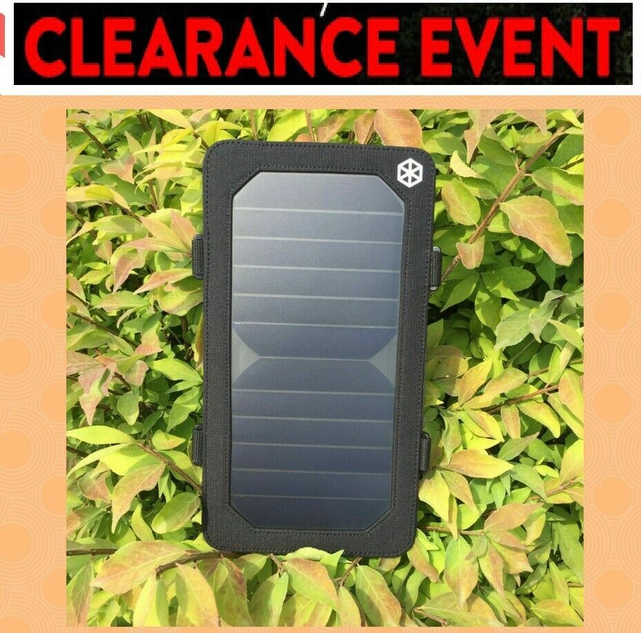 Clearance Sale Solar Panel USB for Mobil  All ANDROID Cell Tablet BLACK NEW-image