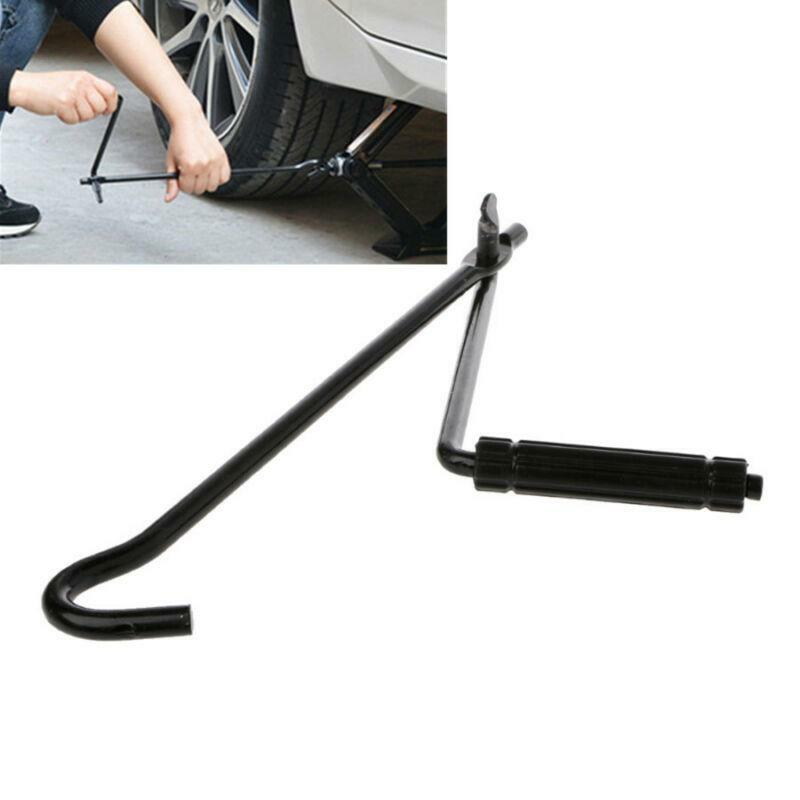 Folding Steel Car Scissor Jack Crank Lever Handle Lift Rod Post Garage Tool 1x