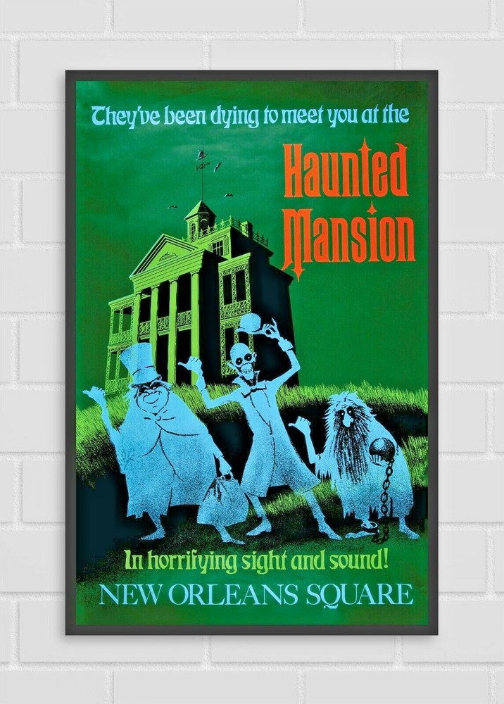 Haunted Mansion Hitchhiking Ghosts 13x19 Disney Poster Matte Art Print