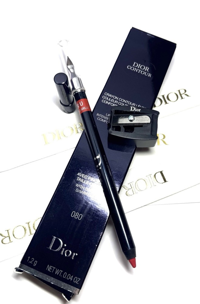 Dior Contour Lip Liner Pencil Intense Couture Colour With Brush 080 Red Smile