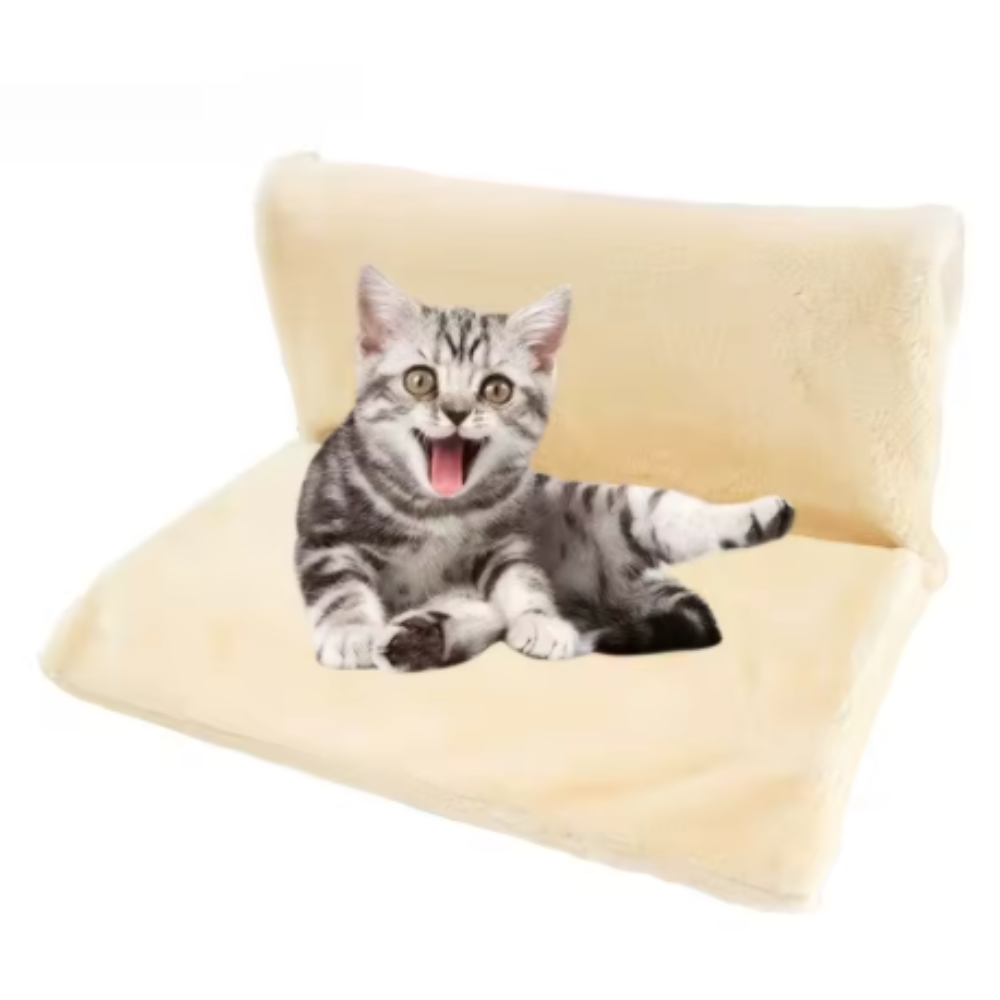 Cat Bed Sofa Plush Pet Couch Soft Cozy Kitten Lounge Cushion House