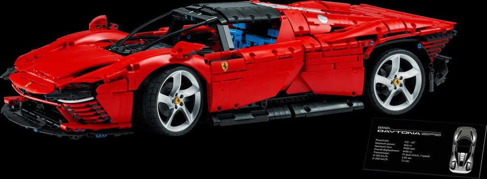 GENERIC Technic Ferrari Daytona SP3 42143 Complete Set 3778 Pcs | No Box