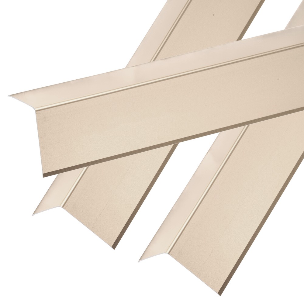 3 Pcs Aluminum Wall Corner Protectors L Molding Corner Guards, Purple Gold