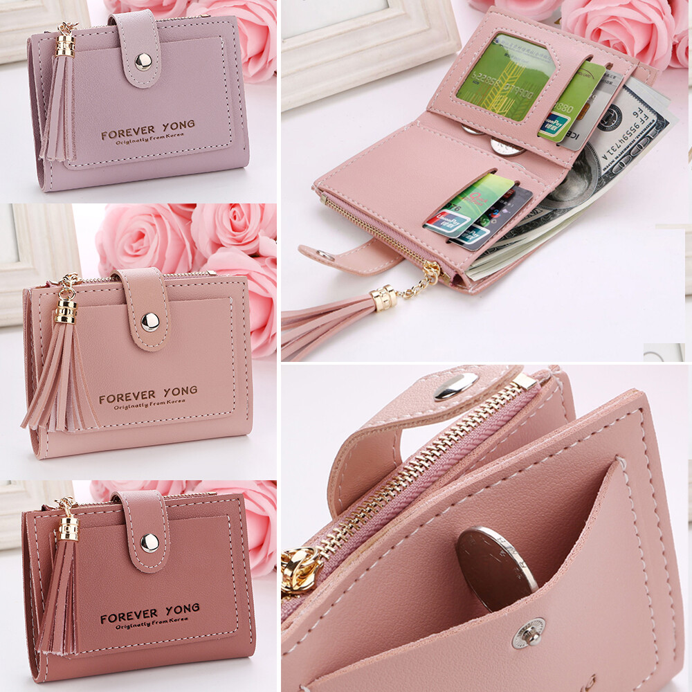 Women's Leather Bifold Wallet Card Holder Purse Phone Handbag Clutch Xmas Gift