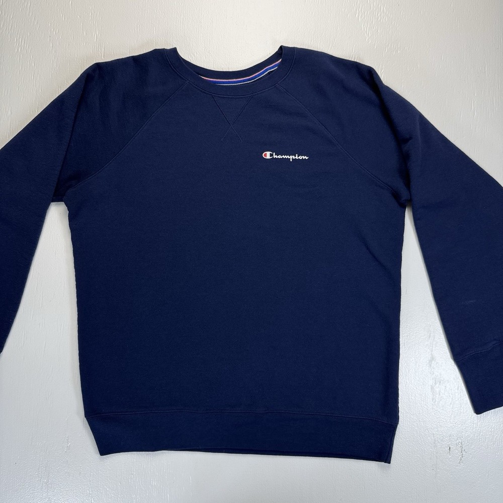 Champion Reverse Weave Sweatshirt Mens XL Navy Blue Crewneck Pullover