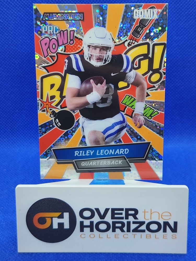 2023 Wild Card Comix RILEY LEONARD PRC /50 Disco Orange Silver Notre Dame #AC-RL