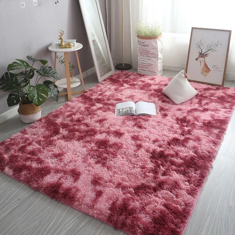 Fluffy Furry Area Rug — Thick Non-Slip Shag Carpet for Living Room & Bedroom