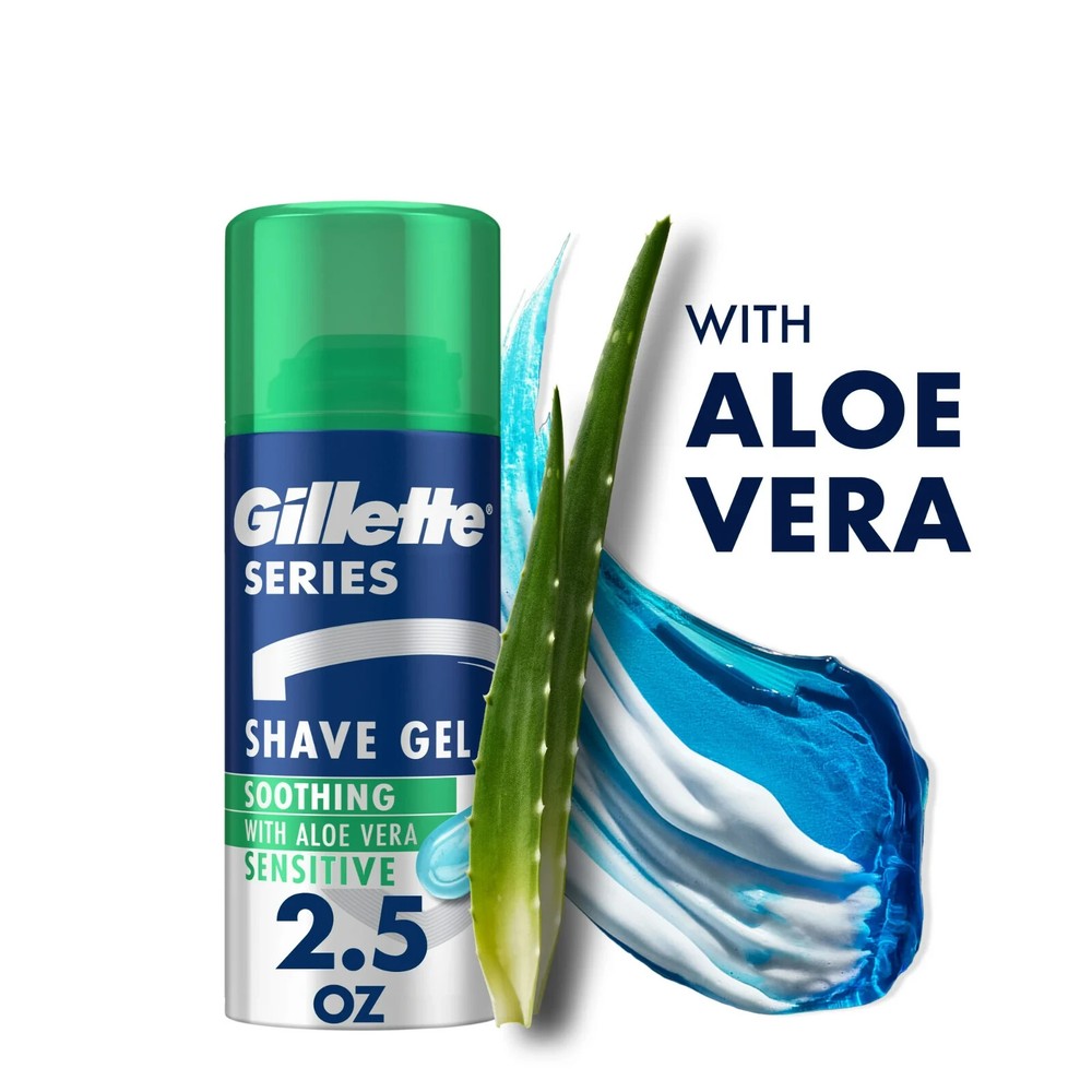 Gillette Men's Aloe Vera Soothing Shave Gel 2.5oz
