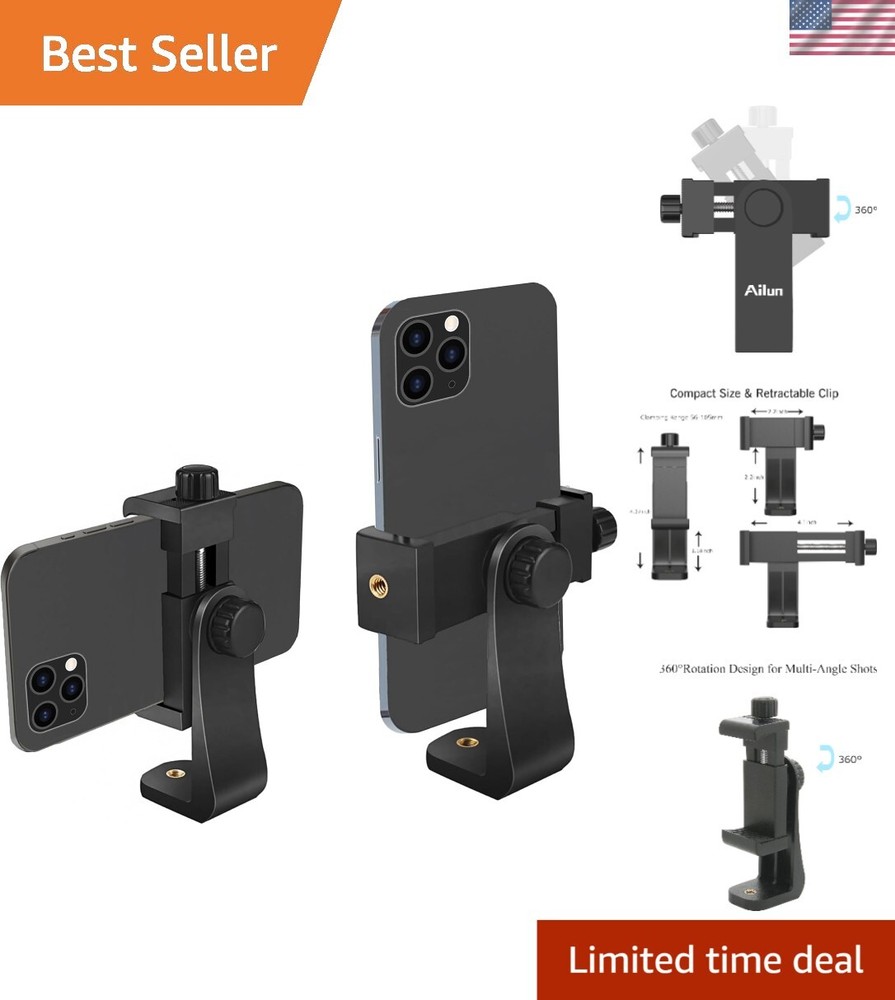 Lightweight Adjustable Phone Clip with 1/4