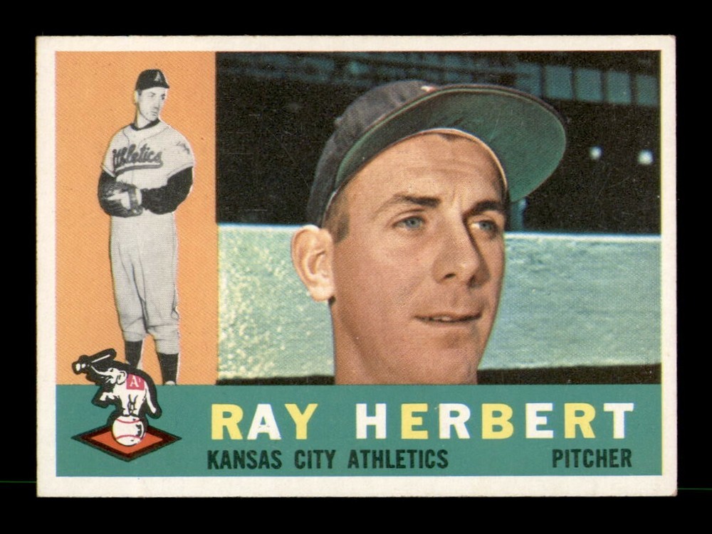 1960 Topps #252 Ray Herbert NM Vintage Baseball Card OBGcards