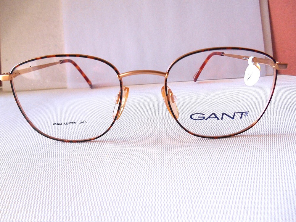 GANT Goldtone Brown Prescription Eyeglass Frames 50/19/135 Optical Design