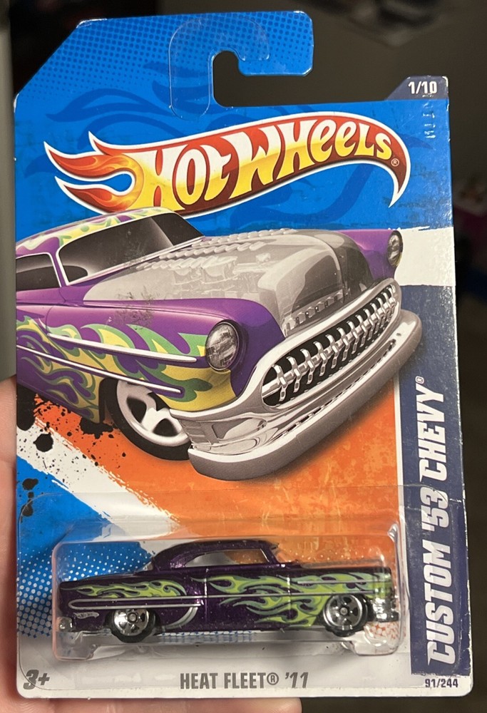 🔥 2011 HOT WHEELS ~ CUSTOM '53 CHEVY PURPLE VARIANT HW HEAT FLEET '11 NEW