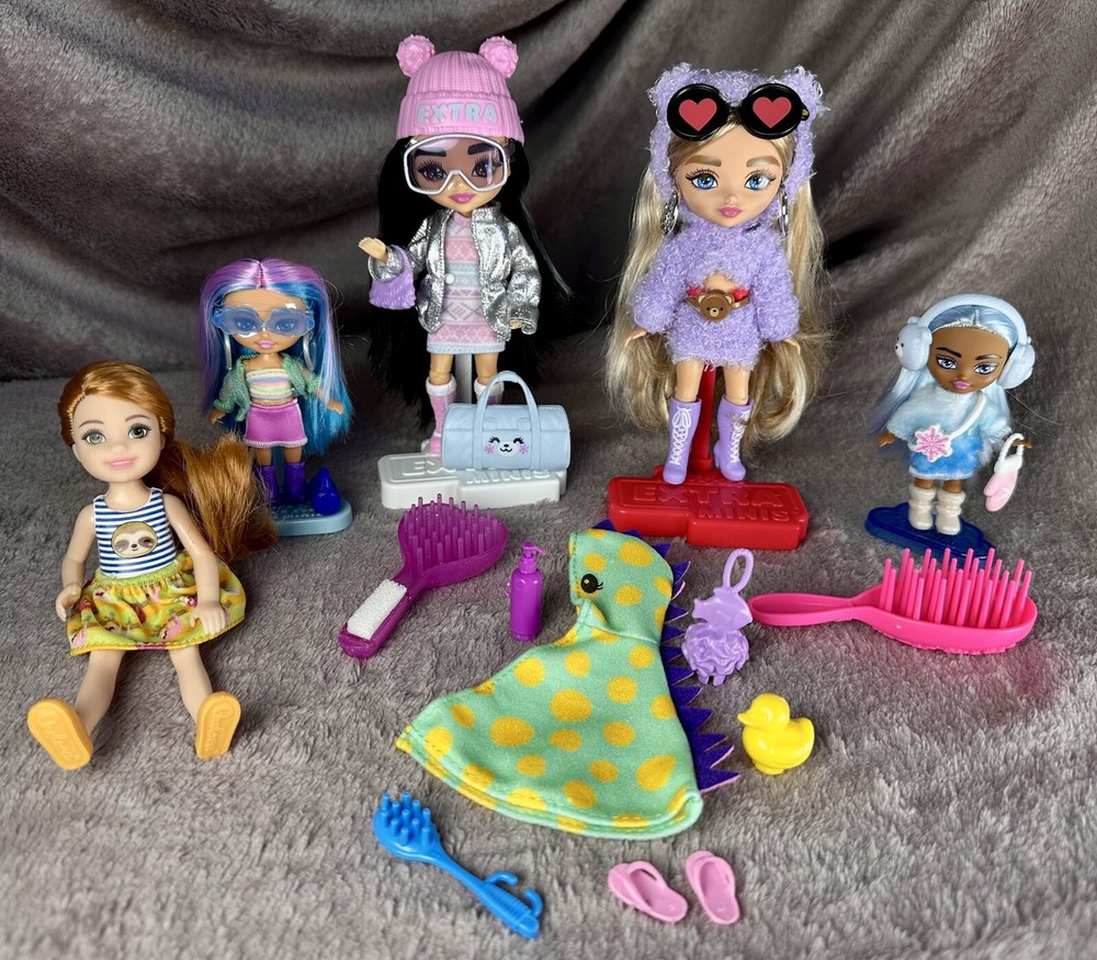 Barbie Doll Lot Minis Extra Minis Chelsea Doll and Clothes