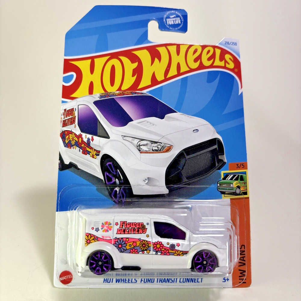 2024 Hot Wheels Ford Transit Connect Treasure Hunt 216/250 HW Vans M Case 3/5