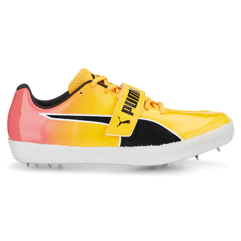 Puma Evospeed High Jump 10 Track And Field  Mens Yellow Sneakers Athletic Shoes
