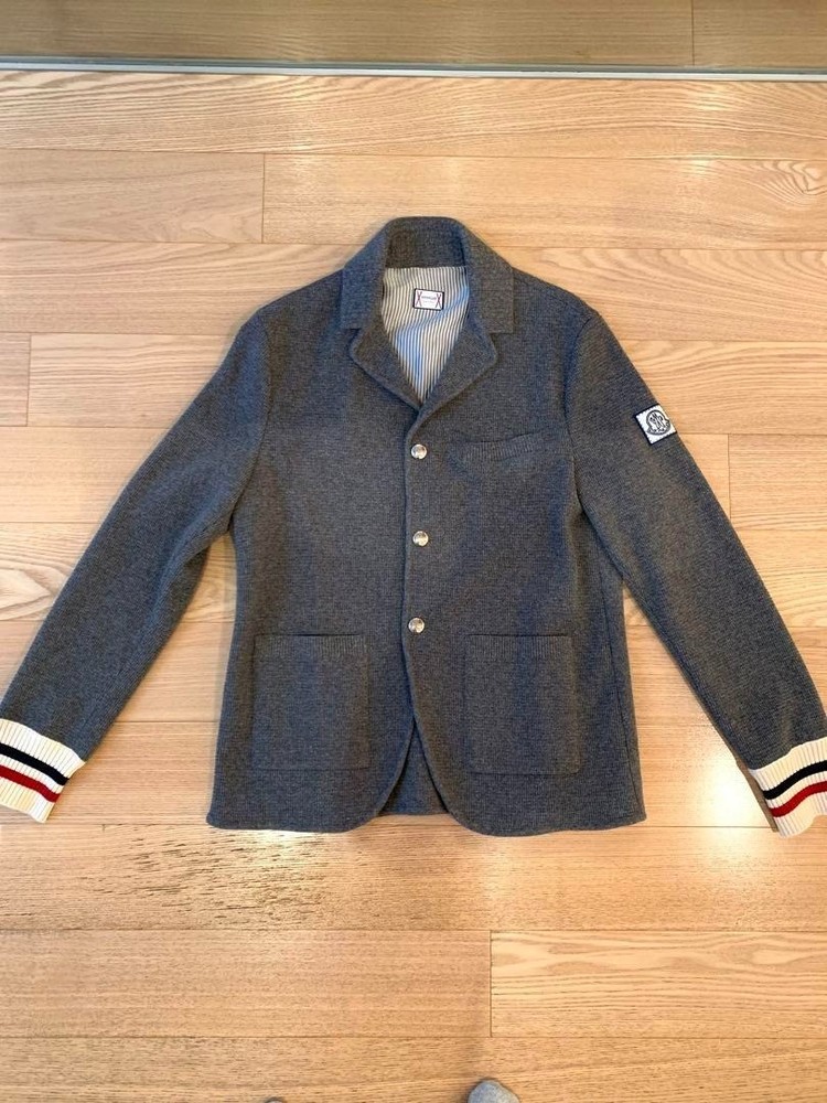 Moncler Gamme Bleu Knit Jacket Size L
