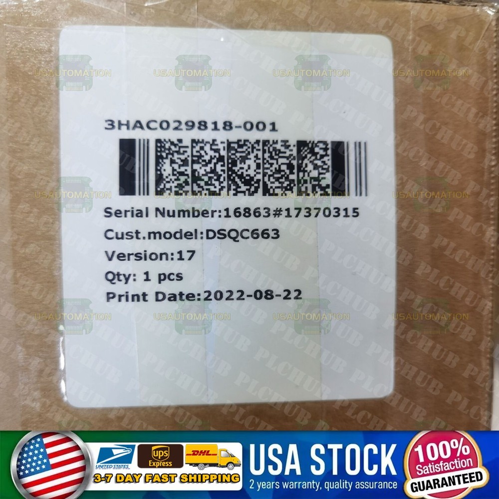 New In Box ABB DSQC663 3HAC029818-001 Robot Servo Drive Fast Shipping