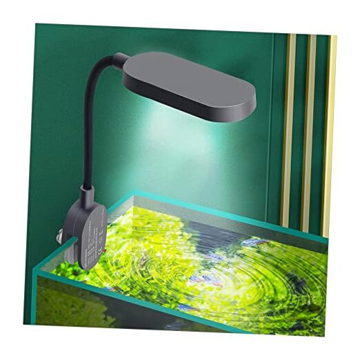 Aquarium Light with Adapter LED Clip on Fish Tank Light Small Full Spectrum