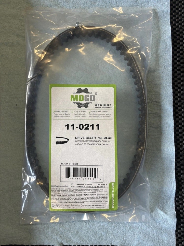 Mogo Scooter Moped Belt 11-0211 Replacement Part 743-20-30