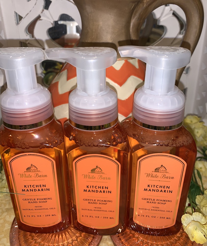 3-Kitchen Mandarin Gentle Foaming Hand Soaps-Bath & Body Works 8.75 fl oz