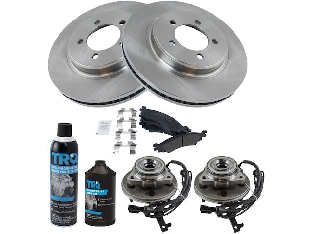 Front Brake Pad and Rotor and Wheel Hub Kit fits Mountaineer 2006-2010 23VSQB