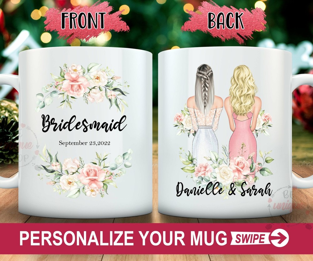 Custom Bridesmaid Mugs Bridesmaid Proposal Mug Best Friends Wedding Gift