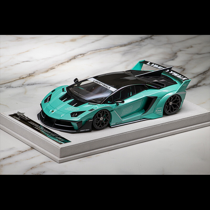 Fuelme 1:18 LB Works Lamborghini AVENTADOR GT EVO Mint Green Diecast Model Car