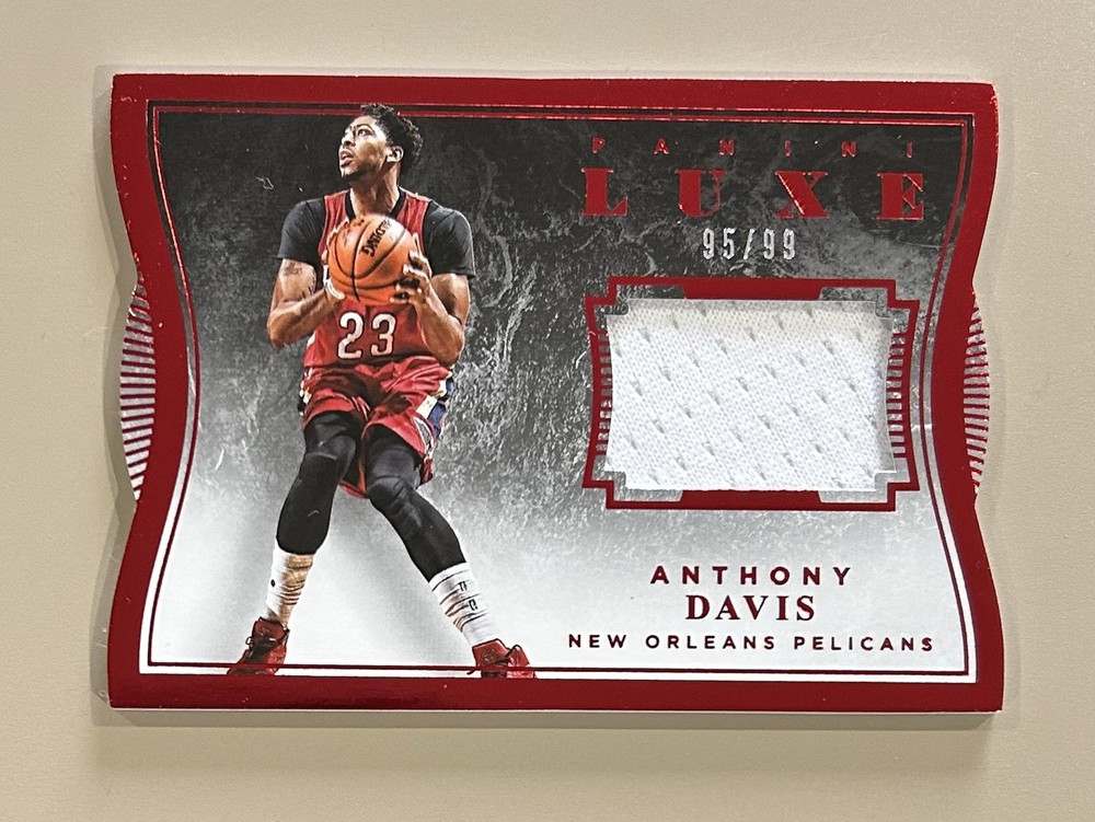 2015-16 Luxe #56 Luxe Memorabilia Anthony Davis #d /99 (Back Bottom Edge) 7282