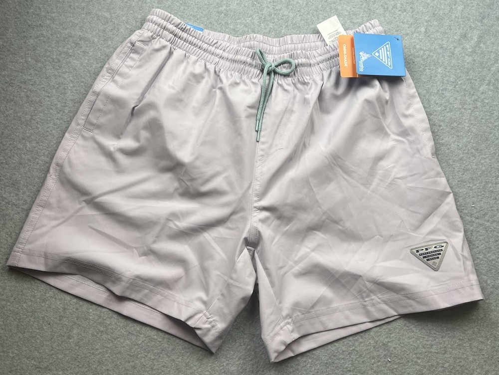 Columbia PFG Men’s Rambler Shorts Lined Size Medium 6’ Lavender Pearl NWT
