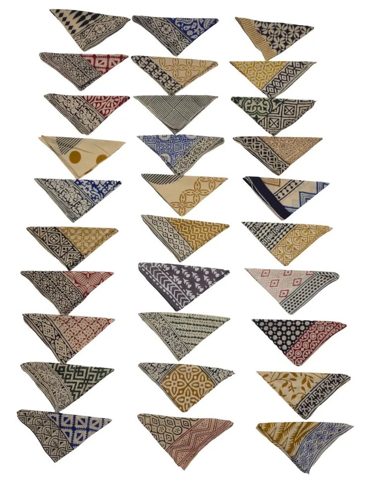 Bulk Set of 30 Organic Cotton Bandanas for Men Women Kids