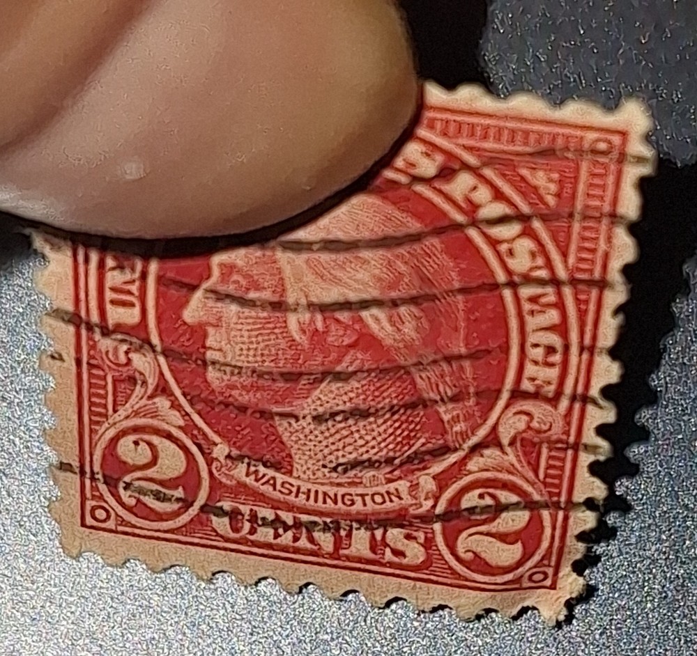 1923 George Washington 2 Cent Stamp Red Very Rare