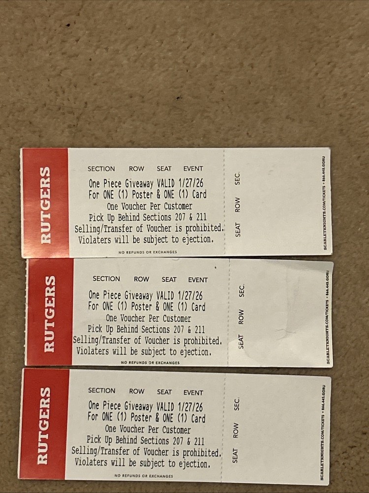 One Piece College Basketball Giveaway Redemption Voucher — MSU @ Rutgers 1/27/26-image