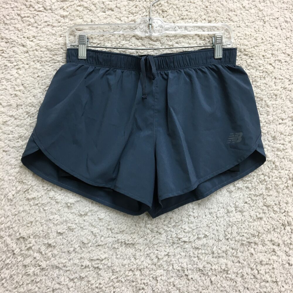 New Balance Shorts Medium Adult Blue Athletic Running Modern Fit Casual Womens M