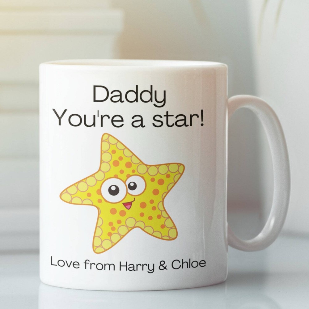 Custom Dad Mug - You're a Star Personalised Gift for Daddy