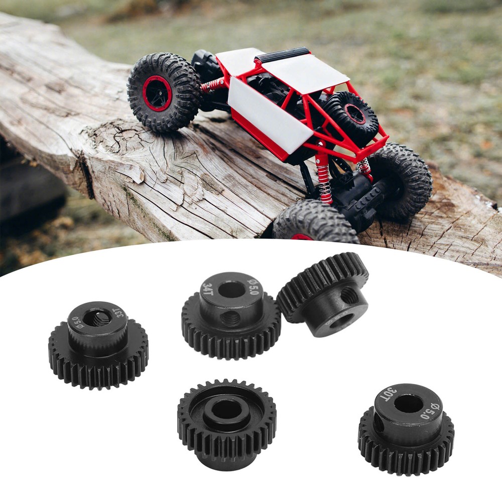 5 Pcs RC Pinion Gear Set 30T 31T 32T 33T 34T High Hardness 48DP 5.0mm Low N GD