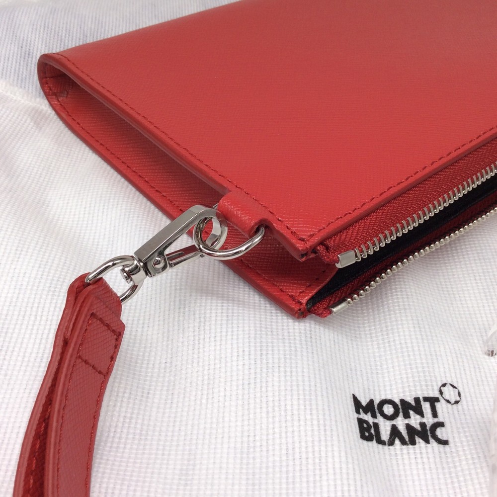 Montblanc 131549 XB Red Sartorial Small Pouch MB131549 On Sale $630 MSRP-image