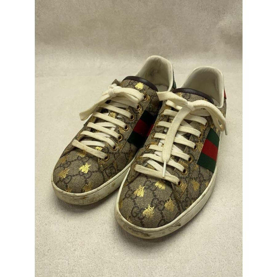 GUCCI 548950 Brown PVC Low Top Sneakers UK6.5 US7.5 Men's Designer Shoes
