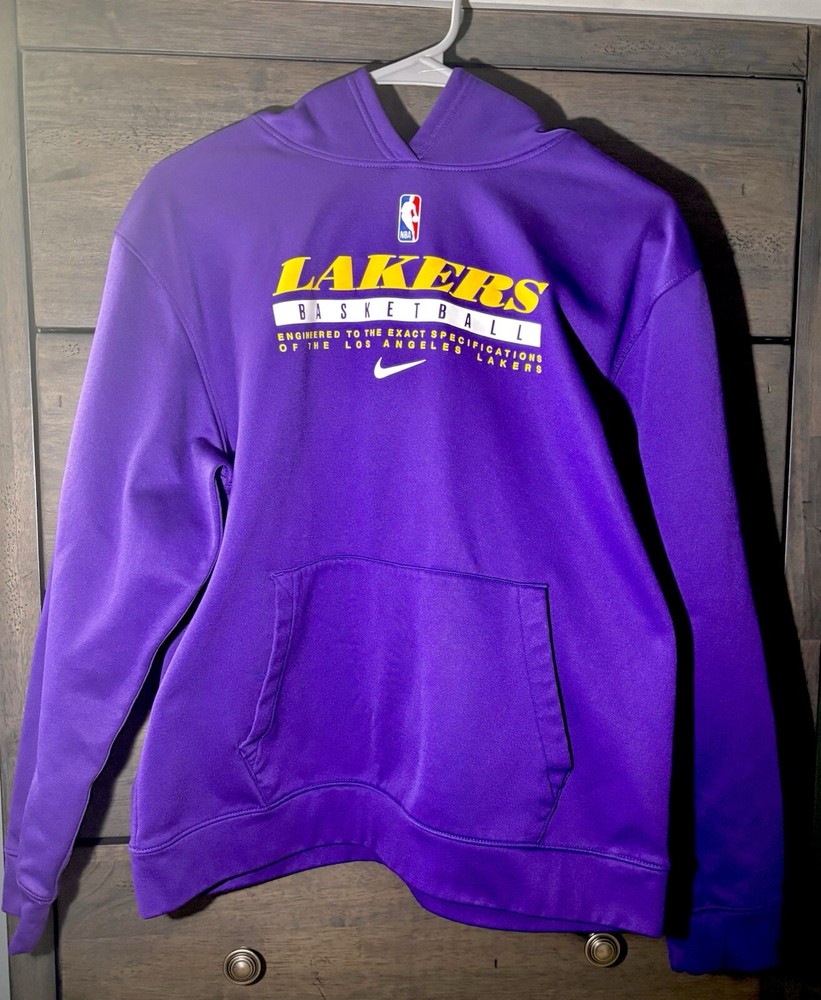 50% Off Christmas Sale - Nike Basketball Lakers Game Hoodie, Size Large CN3854-50, Perfect for Lakers Fans-image