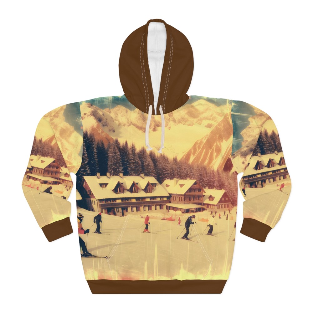 Mammoth Ski Resort All-Over Print Hoodie for Outdoor Adventure Lovers